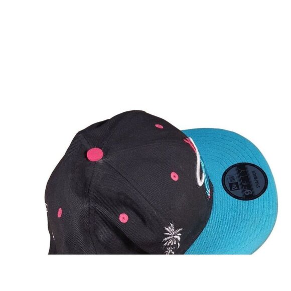 Miami Heat NBA Snapback Hat New Era 9Fifty Graphic Print Basketball Sportswear - Picture 6 of 9